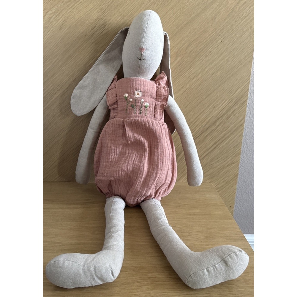 Maileg Bunny Jumpsuit Rose Size 5 (Stain On Leg)